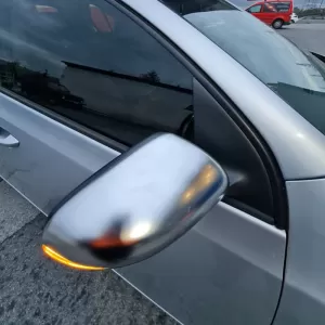 Mirror Covers suitable for VW Golf VI (6) 08-12, Touran 10-15 Brushed Aluminum Top-Bottom Set 4 Pieces-image-6301080