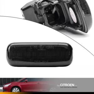 Mirror LED suitable for Citroen C4 04-11 Dynamic LED Canbus Black 2 Pcs-image-6301100