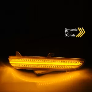 Mirror Led suitable for Citroen C3 16+, C4 Cactus 18+, Opel Corsa F 19+, Peugeot 208 12-20, 2008 13-20 Dynamic Led Canbus Black 2 Pcs