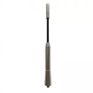 Car Roof Antenna Universal Aluminium Large 16cm Silver Curved With Adapters-image-6301148