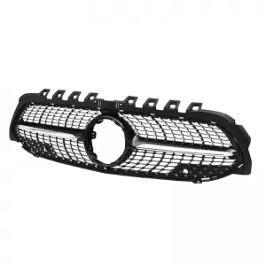 Front Grille suitable for Mercedes-Benz A-Class W177 18+ Diamond A Design Look Black/Chrome 1 Pc-image-6301187