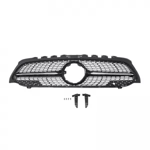 Front Grille suitable for Mercedes-Benz A-Class W177 18+ Diamond A Design Look Black/Chrome 1 Pc-image-6301188