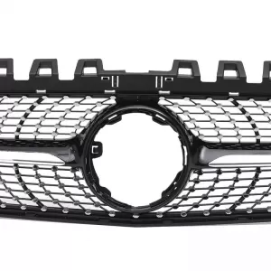 Front Grille suitable for Mercedes-Benz A-Class W177 18+ Diamond A Design Look Black/Chrome 1 Pc-image-6301189