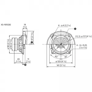 Car Speakers Sony ΧS-FB1030U Coaxial Mega Bass 3 Way 10cm 4