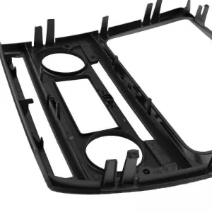 Double DIN (2DIN) Blendeplatte geeignet für Skoda Octavia 1Z 09-13 mit automatischer Klimaanlage Schwarz Silber 1 Stk.-image-6301353