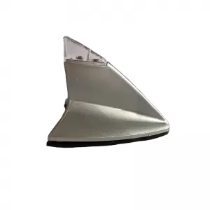 Car Roof Antenna Universal Shark Type Decorative Illuminated Silver-image-6301393