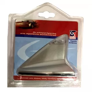 Car Roof Antenna Universal Shark Type Decorative Illuminated Silver-image-6301396