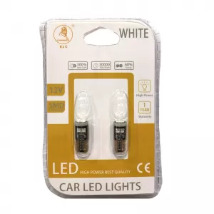 Led Bulbs T10 12volt Canbus Blue Colour Auto GS 6 Led 600360 2 Pieces-image-6301440