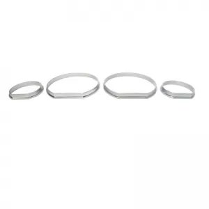 Dashboard Tacho Rings suitable for BMW 3 E46 98-05 Silver Mat-image-6301650