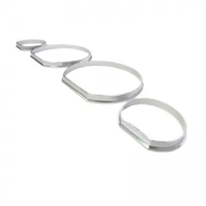 Dashboard Tacho Rings suitable for BMW 3 E46 98-05 Silver Mat-image-6301651