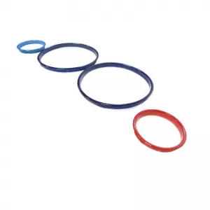 Dashboard Tacho Rings suitable for BMW 5 E39 95-03, 7 E38 94-02, X5 E53 99-05 Tri-Color ///M-image-6301672