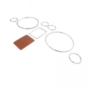 Dashboard Tacho Rings suitable for Audi A3 8L 96-03, A4 B5 94-01, A6 C5 97-04 Chrome-image-6301677