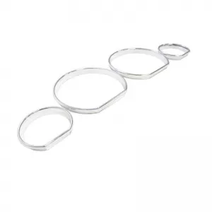 Dashboard Tacho Rings suitable for BMW 3 E46 98-05 Chrome-image-6301682