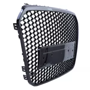 Front Grille suitable for Audi A6 4G C7 11-15 RS6 Look Honeycomb Glossy Black 1pc-image-6301809
