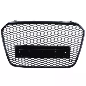 Front Grille suitable for Audi A6 4G C7 11-15 RS6 Look Honeycomb Glossy Black 1pc-image-6301811