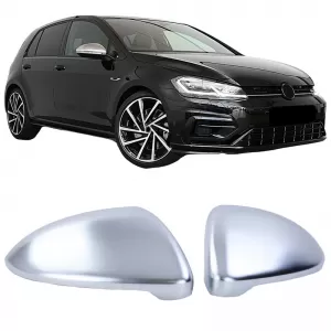 image-44-Mirror Covers suitable for VW Golf VII (7) 12-20 / Touran 15+ Brushed Aluminum 2 Pieces