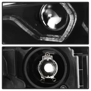 Headlights Set Suitable for BMW 3 F30 / F31 11-15 3D Angel Eyes Black H7/H7 With Motor Sonar-image-6301841