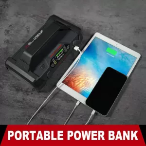 Car Booster, Powerbank, Compressor 150PSI, Led Light 4 in 1 Lokithor JA301 12 Volt 2000A-image-6301848