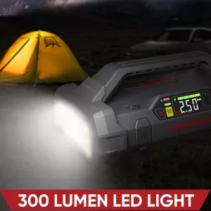 Car Booster, Powerbank, Compressor 150PSI, Led Light 4 in 1 Lokithor JA301 12 Volt 2000A-image-6301849