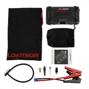 Car Booster, Powerbank, Compressor 150PSI, Led Light 4 in 1 Lokithor JA301 12 Volt 2000A-image-6301853