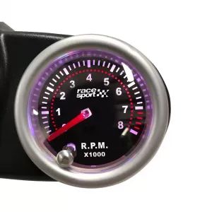 Tachometer R.P.M. Racesport Mirror Look Smoke 52mm with 7 Colors-image-6301891