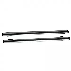 Roof Bars ''AERO'' Aerodynamic Aluminum With Locks 123cm Railing System 2 Pieces-image-6301906