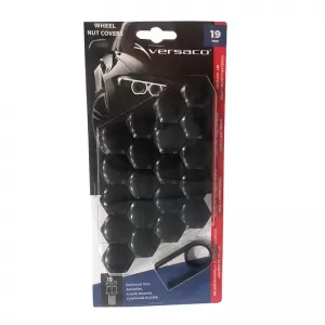 Wheel Nut Covers Black 19mm Set 20 Pcs 20756