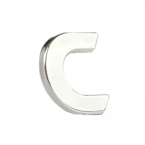 Autocolant Cromat Litera 3D ''C'' 2.7cm x 2.5cm 1 Bucată
