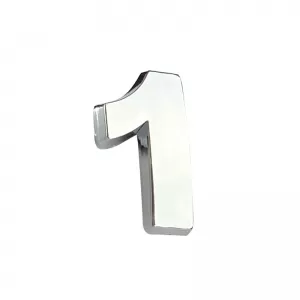 Autocolant Cromat Litera 3D ''1'' 2.7cm x 2.5cm 1 Bucată