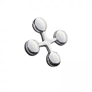 Autocolant Cromat Litera 3D ''X'' 2.7cm x 2.5cm 1 Bucată