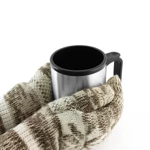 Vacuum Travel Mug suitable for Coffee / Tea Chrome 414ml-image-6302351