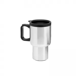 Vacuum Travel Mug suitable for Coffee / Tea Chrome 414ml-image-6302353