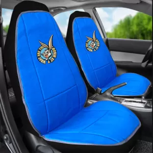 Seat Cushions Double Face Canvas Warner Bros Looney Tunes Blue Bugs Bunny / Grey Taz 2 Pcs-image-6302483