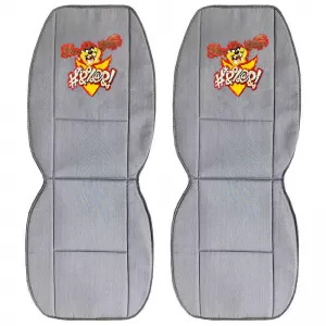 Seat Cushions Double Face Canvas Warner Bros Looney Tunes Blue Bugs Bunny / Grey Taz 2 Pcs-image-6302489