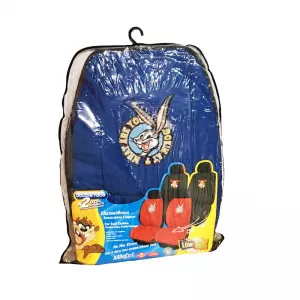 Seat Cushions Double Face Canvas Warner Bros Looney Tunes Blue Bugs Bunny / Grey Taz 2 Pcs-image-6302491