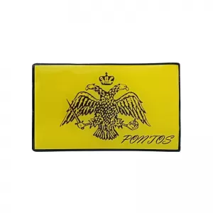 Autocolant Marcă Steagul Pontus 8cm x 5cm cu Acoperire de Email 1 Bucată