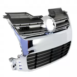 Front Grille suitable for VW Golf V (5) 03-08 R32 Look Chrome 1 Pc-image-6302573