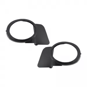 Front Bumper Fog Lamp Cover Side Grill suitable for BMW 5 E39 M5 M-Sport Design 95-03 Black Left & Right 2 Pieces-image-6302659