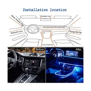 Decoration Car Optic Fiber Led Kit With Smart Bluetooth RGB-image-6303069