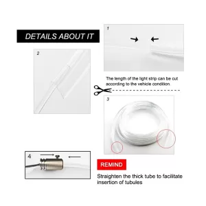Decoration Car Optic Fiber Led Kit With Smart Bluetooth RGB-image-6303070