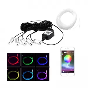 Decoration Car Optic Fiber Led Kit With Smart Bluetooth RGB-image-6303073