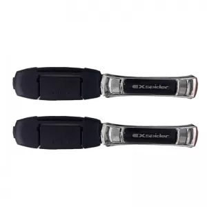 Seat Belt Stopper Black / Chrome Exspider EX001 2 Pcs-image-6303086