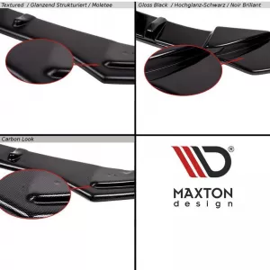 Side Skirts suitable for VW Golf VIII (8) 20+ Add on GTI & R Skirt Glossy Black From Abs Plastic Maxton Design 2 pc-image-6303098