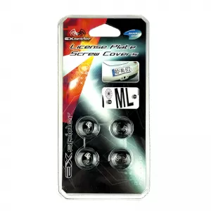 Kennzeichen-Schraubenkappen Exspider Schwarz / Chroma 4 Stk.-image-6303128