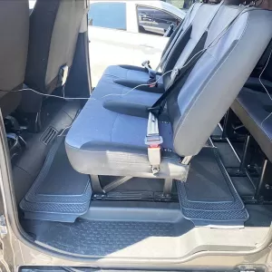 Universal Rear Car / SUV / Van Mat 135cm x 33cm Rubber With Carpet Grey Packy Poda 1 Pc-image-6303369