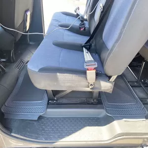 Universal Rear Car / SUV / Van Mat 135cm x 33cm Rubber With Carpet Grey Packy Poda 1 Pc-image-6303370