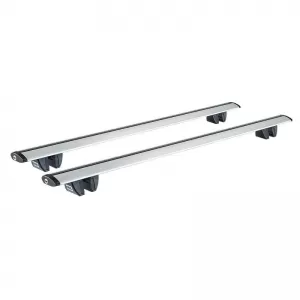 Roof Bars Aluminum Aerodynamic CRUZ 924-791 Airo R-108cm Railing System Silver 2 Pieces-image-6303418