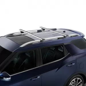 Roof Bars Aluminum Aerodynamic CRUZ 924-791 Airo R-108cm Railing System Silver 2 Pieces-image-6303421