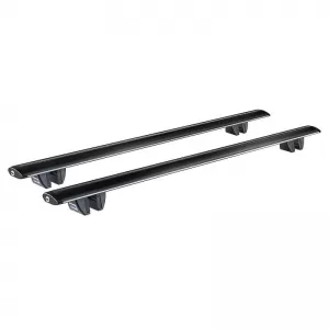 Roof Bars Aluminum Aerodynamic CRUZ 925-791 Airo Dark R-108cm Railing System Black 2 Pieces-image-6303423
