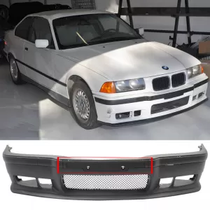 Front Bumper Middle Trim suitable for BMW 3 E36 90-98 M3 1 pc Plastic-image-6303440